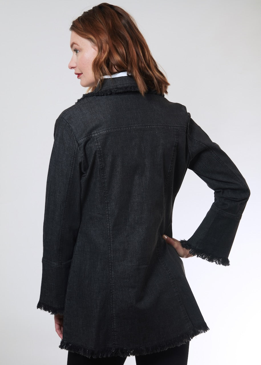 Park Slope Denim Jacket Black - Glamourous Grace