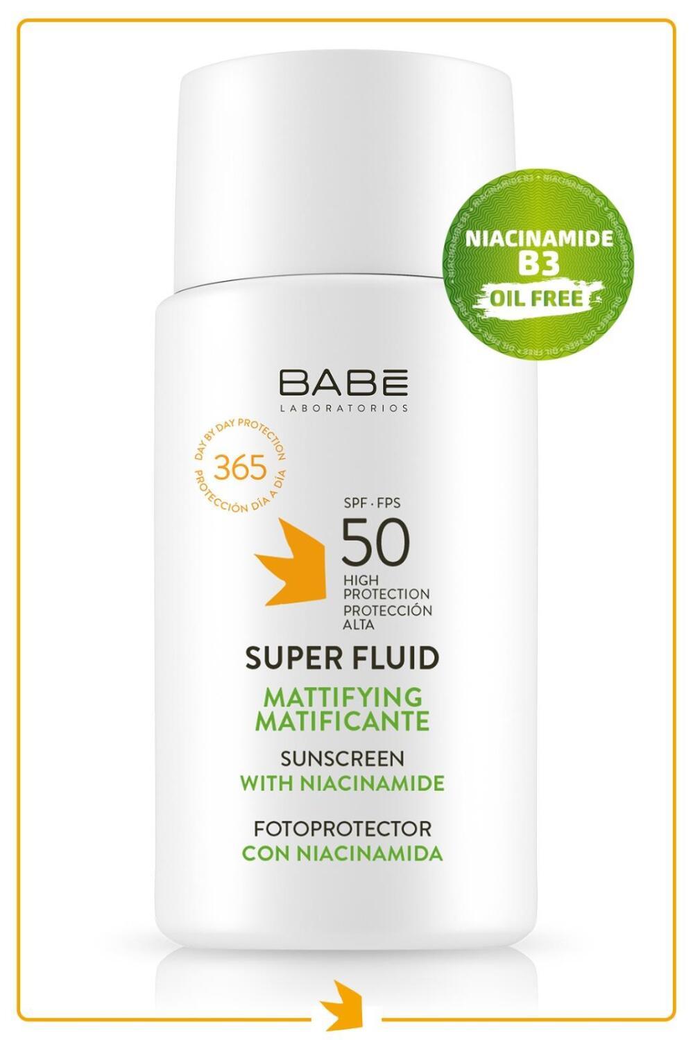 Babe Super Fluid Mattifying Sunscreen - SPF 50 | 50 ml - Glamourous Grace