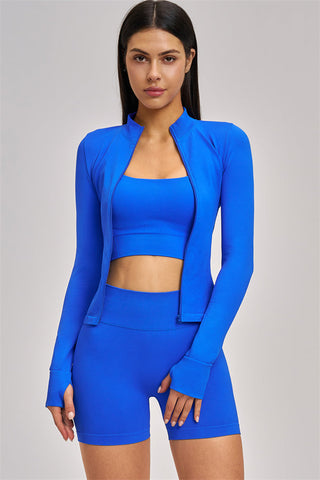 The Vision Jacket Sports Bra Shorts 3-Piece Set