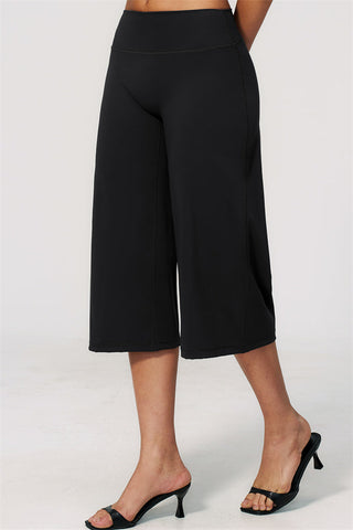 The Natalia Half-Sleeve Top Wide-Leg Crop 2-Piece Set