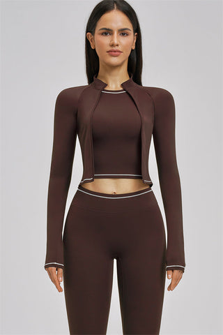 The Unbound Jacket Crop Top Leggings 3-Piece Set