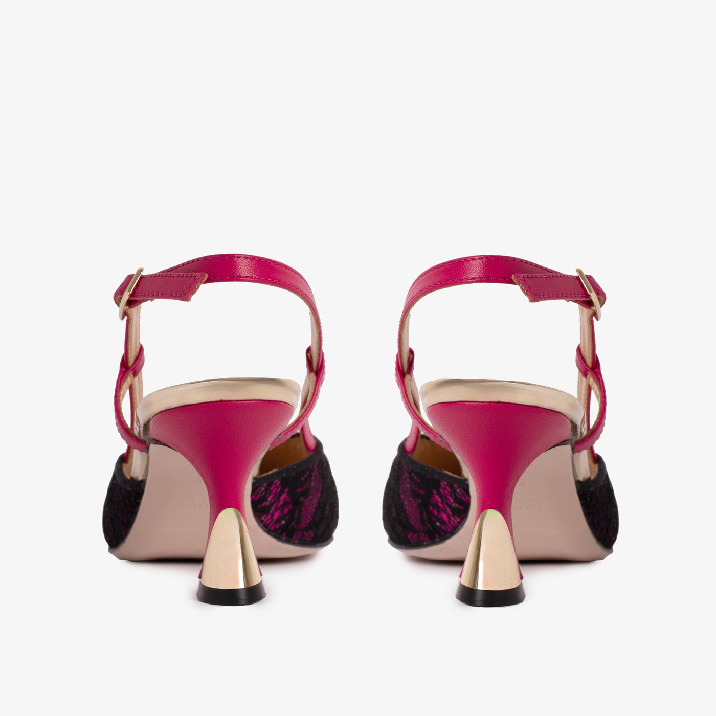 The Bali Fuchsia Leather Slingback Women Sandal - Glamourous Grace