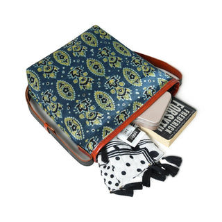 Heritage Ajrakh Leather Tote Bag - Glamourous Grace