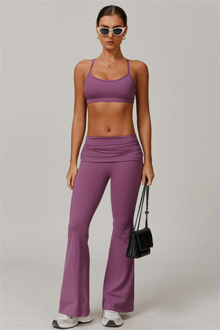 The Juno Star Sports Bra Flared Leggings 2-Piece Set