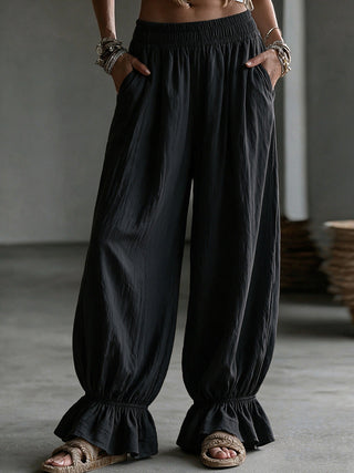 Women's Autumn Solid-Color Casual Pants