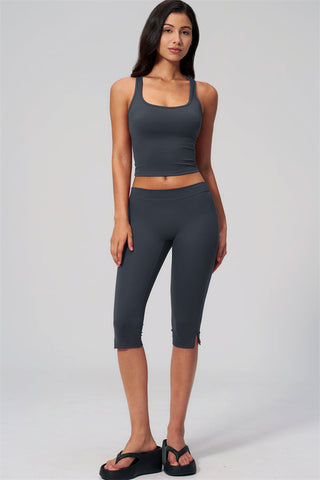 The Revive Crop Top Capri Leggings 2-Piece Set