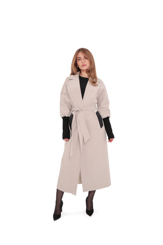 Miru Trench Coat in Ice Lilac