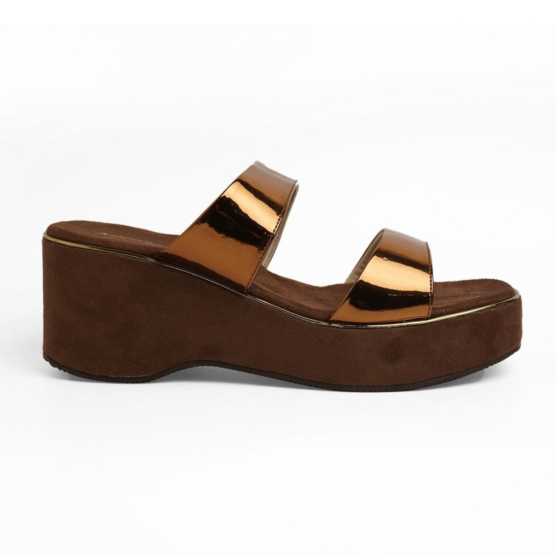 Serene - Bronz Wedges - Glamourous Grace
