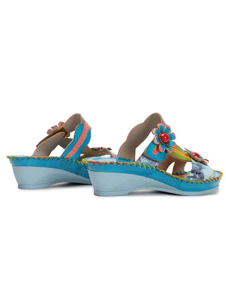 Gwen Floral Embossing Sandals