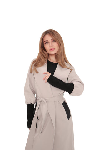 Miru Trench Coat in Ice Lilac