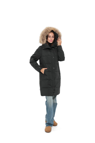 Sydney Genuine Fur Trim Down Parka
