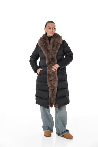 Genuine Polar Fox Fur Down Fill Parka