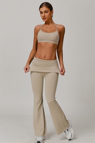 The Juno Star Sports Bra Flared Leggings 2-Piece Set
