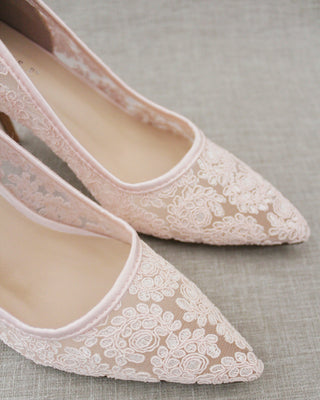 Lace Evening Pump