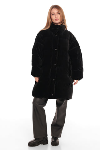 Transformer 2 in 1 Velour Down Coat/Vest