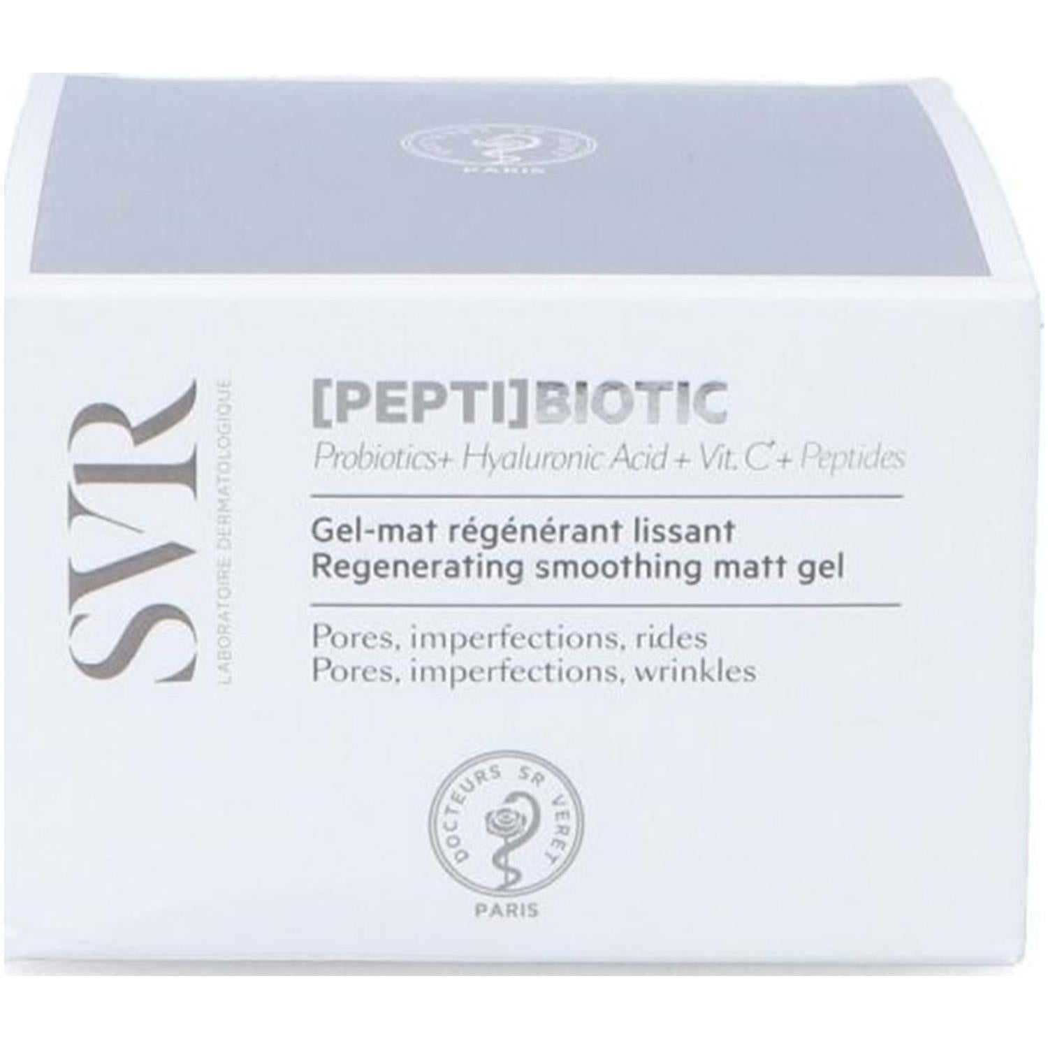 SVR Pepti Biotic Regenerating Smoothing Matt Gel 50ml - Hydrating Anti-Aging Smoothing Gel for Sensitive Skin - Glamourous Grace