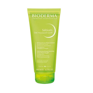 Bioderma Sebium Foaming Gel Active: Oil Control & Acne Defense - Gentle, Hypoallergenic Face Wash for Oily & Acne-Prone Skin (6.76 fl oz) - Glamourous Grace