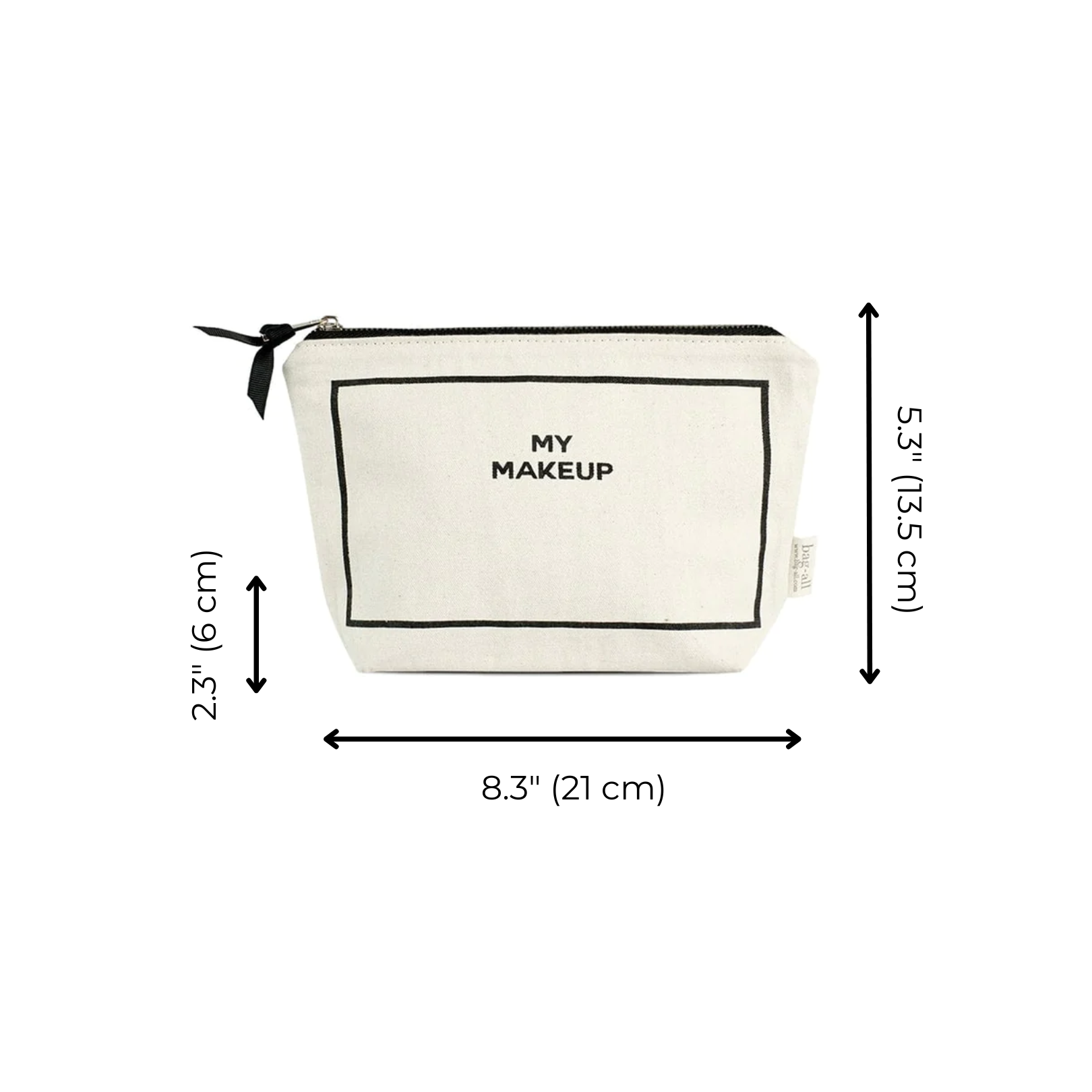 My Makeup Pouch, Coated Lining – Cream - Glamourous Grace