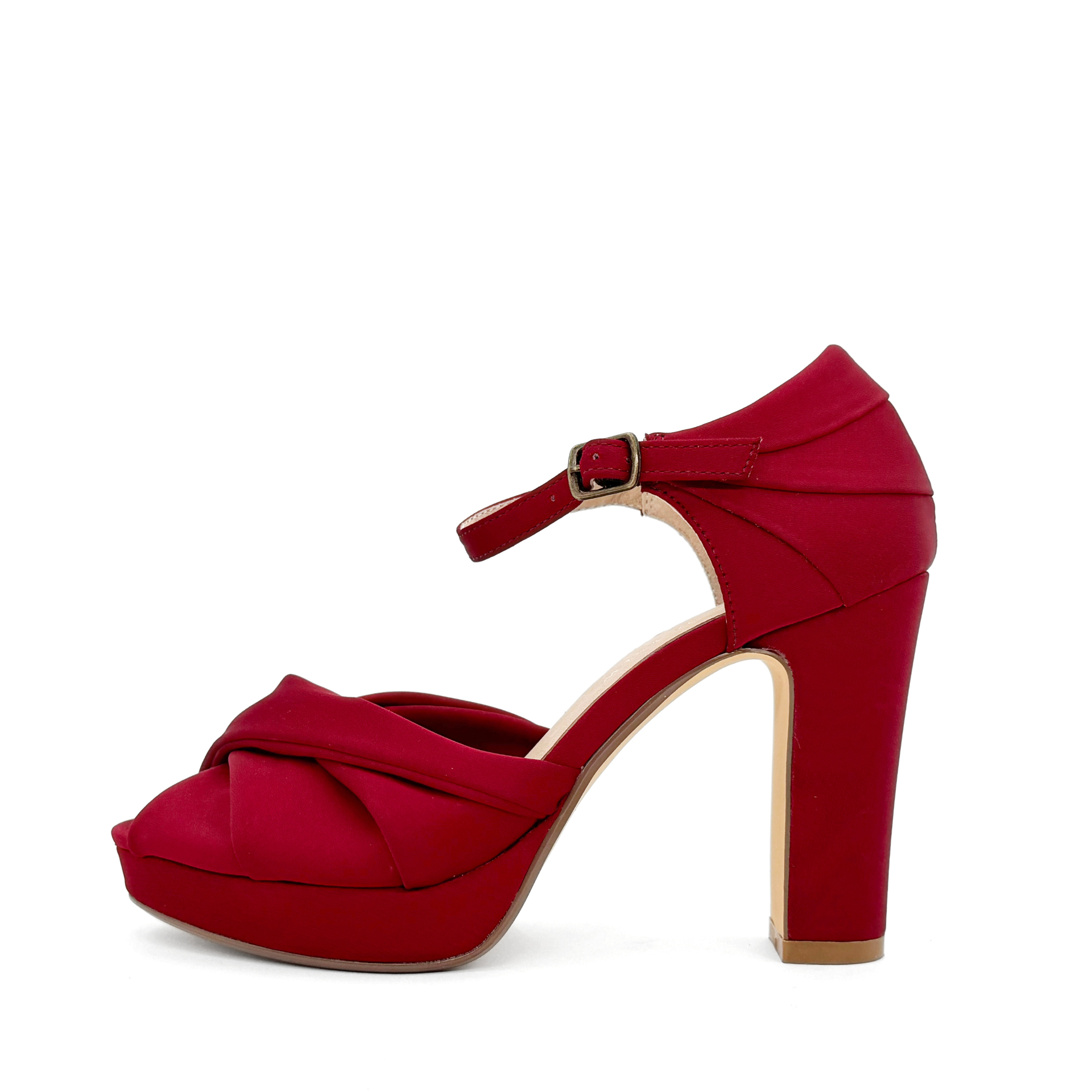Gloria Satin Heels - Glamourous Grace