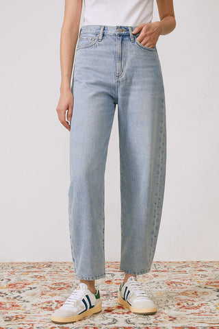 Queens Of Noise High Rise Barrel Jeans HJ026 [FINAL SALE] - Glamourous Grace