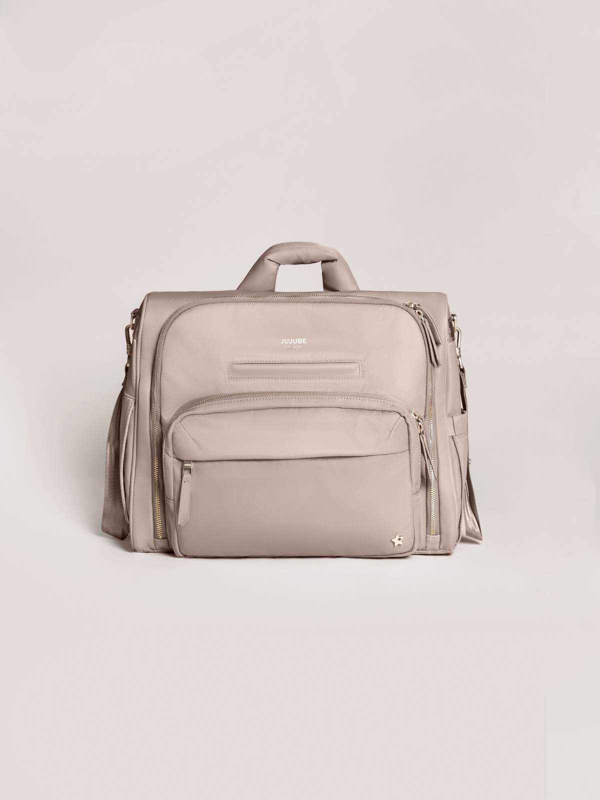 Satchel Diaper Bag - Taupe - Glamourous Grace