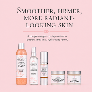Complete Organic Anti-Wrinkle 5-Step Kit with Vitamin C & SPF 30 - Glamourous Grace