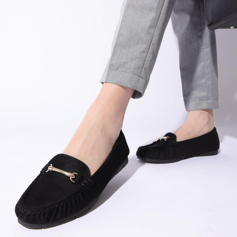 Maribel - Black Loafers - Glamourous Grace