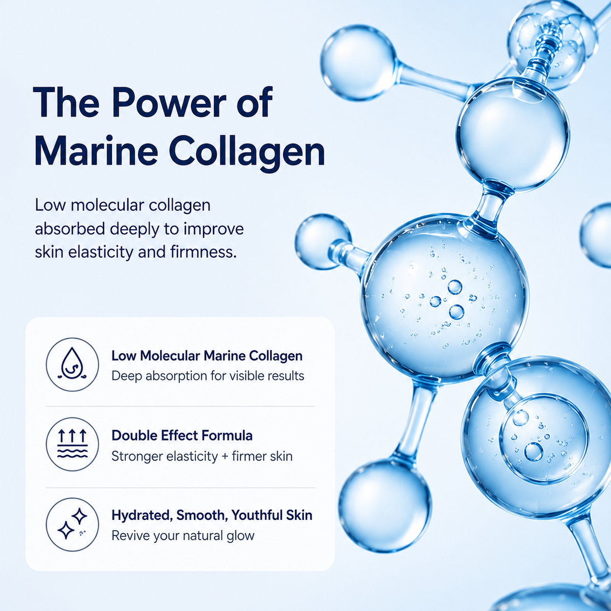 DIFFER&DEEPER Double Effect Marine Collagen Advanced Serum (50ml) - Glamourous Grace