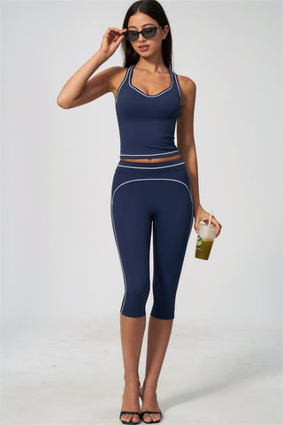 The Amara Tank Top Capri Leggings 2-Piece Set