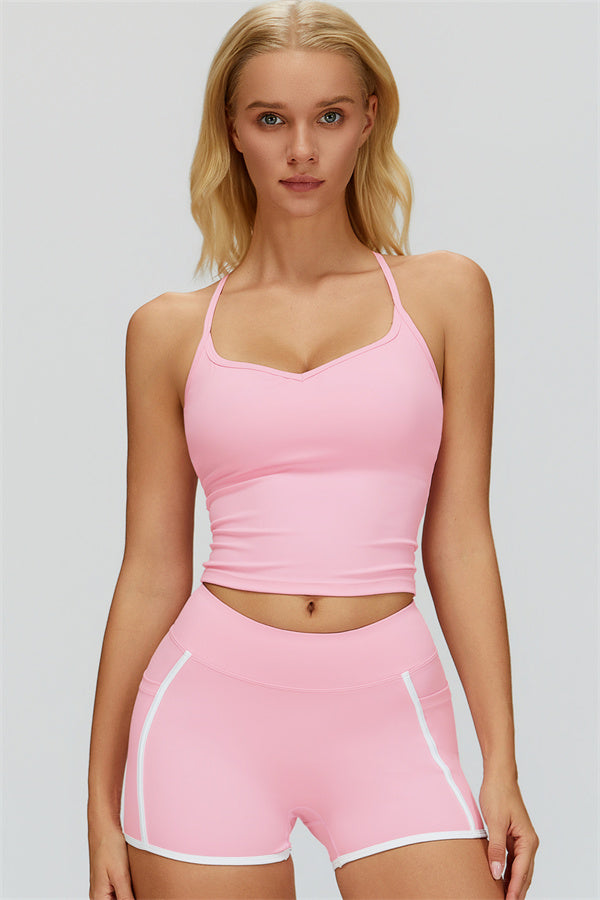 The Whisper Crop Top Shorts 2-Piece Set - Glamourous Grace