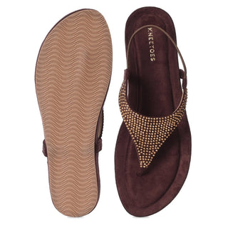 Ebony - Brown Thong Sandals