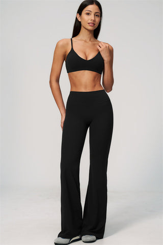 The Zura Sports Bra Flared Leggings 2-Piece Set
