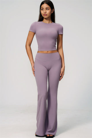 The Zura T-shirt Flared Leggings 2-Piece Set