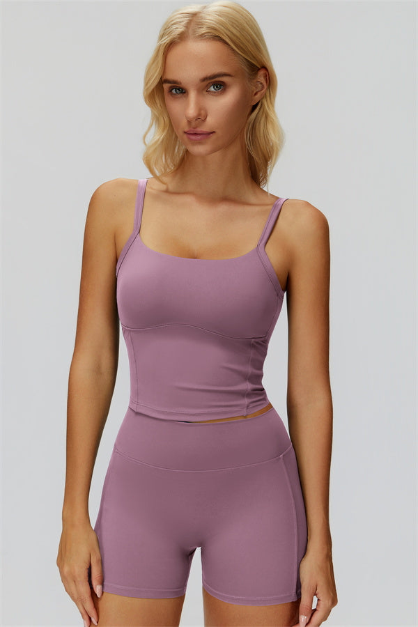 The Fyra Crop Tank Shorts 2-Piece Set - Glamourous Grace