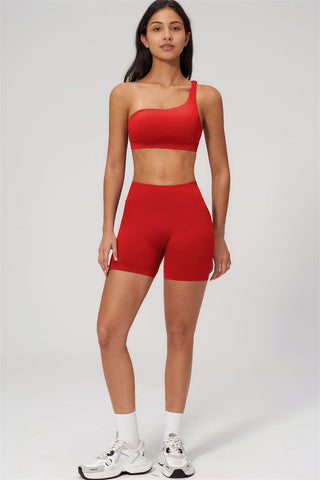 The Empower One-Shoulder Sports Bra
