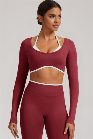 The Elevate Long Sleeve Crop top Leggings 2-Piece Set