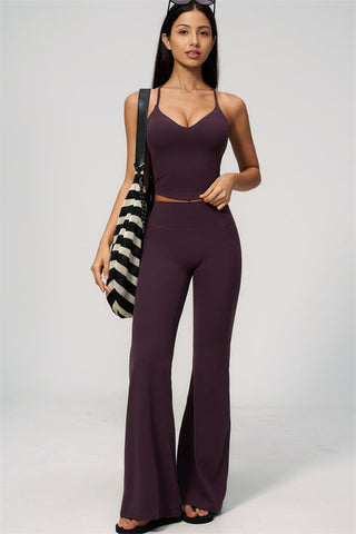 The Zura Tank Top Flared Leggings 2-Piece Set