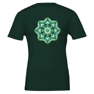 Emerald Sacred Geometry Mandela T-Shirt