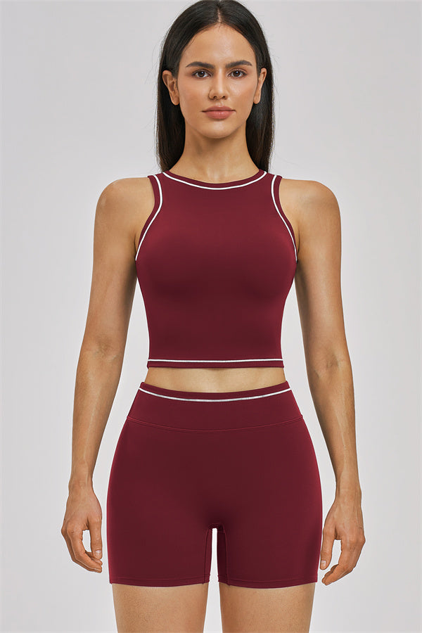 The Unbound Crop Top Shorts 2-Piece Set - Glamourous Grace