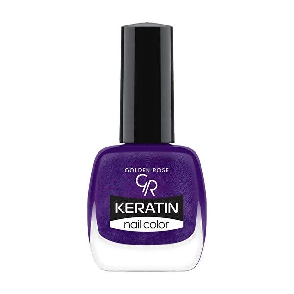 Golden Rose Keratin Nail Polish - Long-Lasting Color, Nourishing Keratin Formula - Golden Rose Oje Keratin Nail Color No:68 - Glamourous Grace