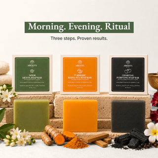 Ayurvedic Soap Gift Set: Neem, Turmeric & Charcoal