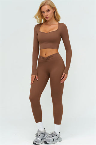 The Lushness Long Sleeve Crop top