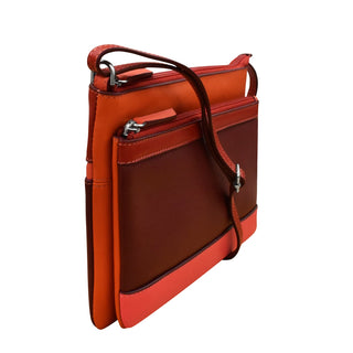 Double Zip Multi Color Crossbody