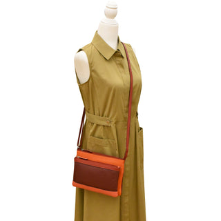 Double Zip Multi Color Crossbody