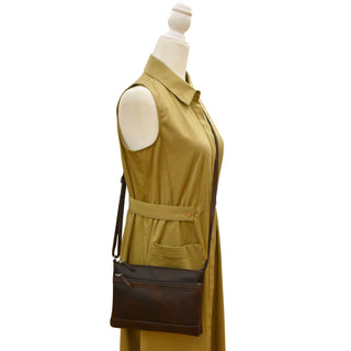 Double Zip Multi Color Crossbody
