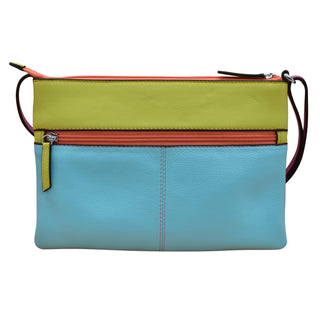 Double Zip Multi Color Crossbody