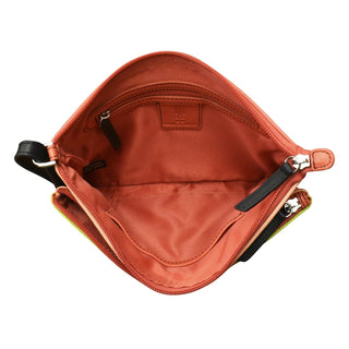 Double Zip Multi Color Crossbody
