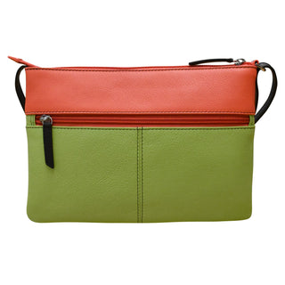 Double Zip Multi Color Crossbody