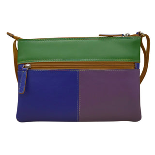 Double Zip Multi Color Crossbody