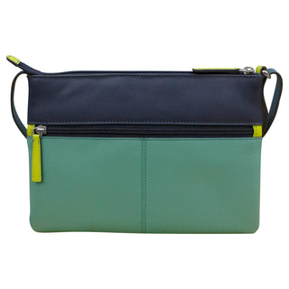 Double Zip Multi Color Crossbody